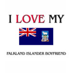I Love My Falkland Islander Boyfriend Tee Shirt