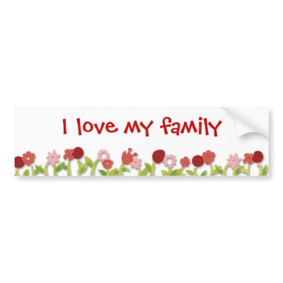 Family Stickers on Love My Family Bumper Sticker P128669506293343391en8ys 400 Jpg