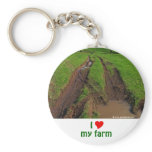 I Love My Farm Key Chains