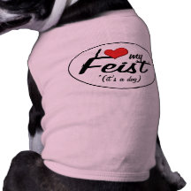 I Love My Feist (It's a Dog) Pet Tee