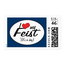 I Love My Feist (It's a Dog) Stamps