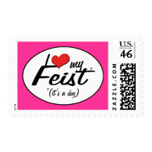 I Love My Feist (It's a Dog) Stamps