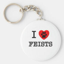 I LOVE MY FEISTS KEYCHAINS