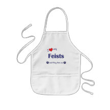 I Love My Feists (Multiple Dogs) Aprons