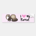 I Love My Ferret Bumper Stickers