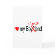I Love My Fiance cards