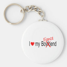 I Love My Fiance Key Chain