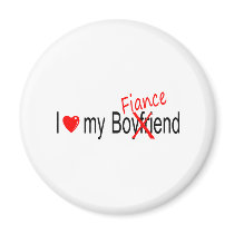 I Love My Fiance magnets