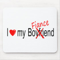 I Love My Fiance mousepads