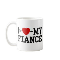 I Love My Fiance mugs