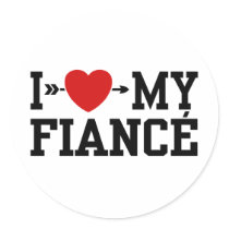 I Love My Fiance stickers