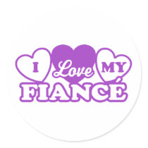 I Love My Fiance stickers