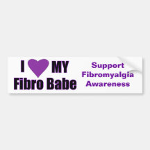 I love my Fibro Babe Bumper Stickers