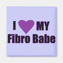 I love my Fibro Babe Refrigerator Magnet