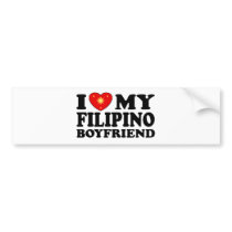 I Love My Filipino Boyfriend Bumper Sticker