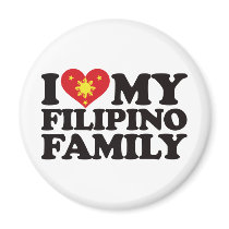 I Love My Filipino Family Fridge Magnet