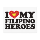 I Love My Filipino Heroes Post Cards