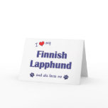I Love My Finnish Lapphund (Female Dog) cards