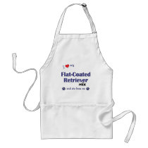 I Love My Flat-Coated Retriever Mix (Female Dog) aprons