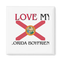I Love My Florida Boyfriend magnets