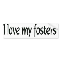 I love my fosters Bumper sticker bumper stickers by marta13 I love my fosters Bumper sticker bumper stickers