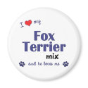 I Love My Fox Terrier Mix (Male Dog) magnets by muttybuddy I Love My Fox Terrier Mix (Male Dog) magnets