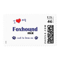 I Love My Foxhound Mix (Male Dog) postage