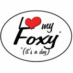 I Love My Foxy (It's a Dog) Photo Sculptures
