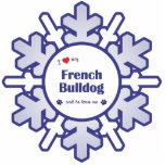 I Love My French Bulldog (Male Dog) Photo Cut Out