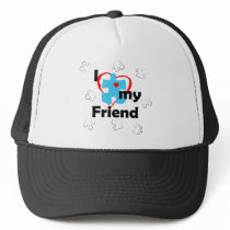I Love My Friend - Autism Mesh Hat