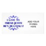I love my Friend Jesus! He's Heavenly! Personalized Photo Card