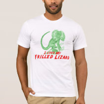 Ich liebe meine frilled Eidechse t-shirts by burntright Ich liebe meine frilled Eidechse t-shirts
