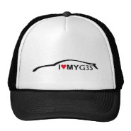 I Love my G35 Baseball Cap Silhouette Logo Trucker Hat