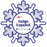 I Love My Galgo Espanol (Female Dog) photo sculptures