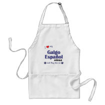 I Love My Galgo Espanol Mixes (Multiple Dogs) aprons by muttybuddy I Love My Galgo Espanol Mixes (Multiple Dogs) aprons