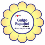 I Love My Galgo Espanol Mixes (Multiple Dogs) photo sculptures