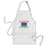 I Love My Gambian Girlfriend aprons