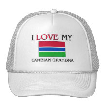 I Love My Gambian Grandma Trucker Hats