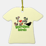 I Love My Garden Birds Christmas Ornament