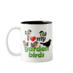 I Love My Garden Birds Two-Tone Mug