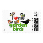 I Love My Garden Birds Stamp
