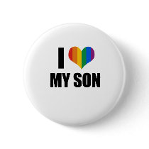 I Love my gay son buttons