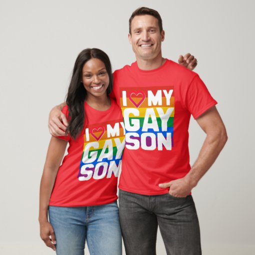 I Love My Gay Son Png T Shirt Zazzle