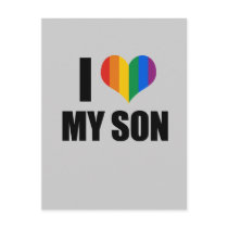 I Love my gay son postcards
