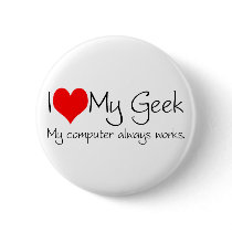 I love my geek buttons