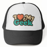 I Love My Geek Mesh Hats
