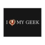 I LOVE MY GEEK POSTCARDS