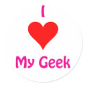 I love my Geek stickers