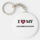 I love my Geochronologist Basic Round Button Keychain