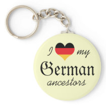 I love my German ancestors Keychain